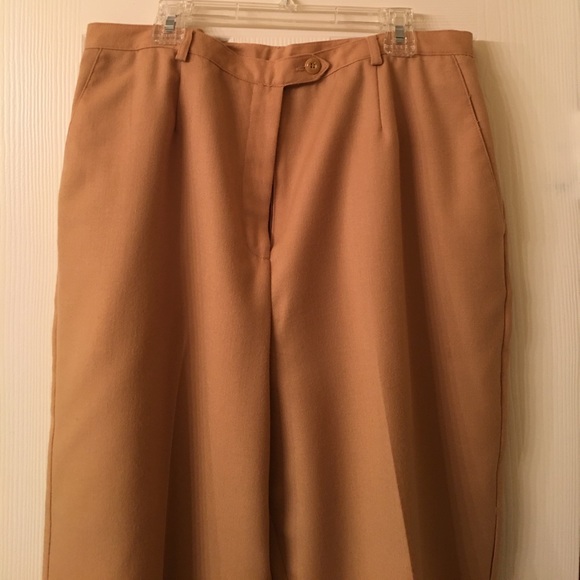 Sag Harbor Pet tan wool fully lined suit size 16 - Picture 4 of 5